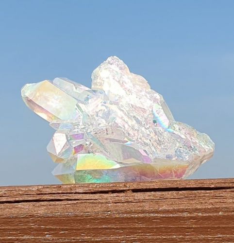 Angel Aura Quartz Crystal Cluster