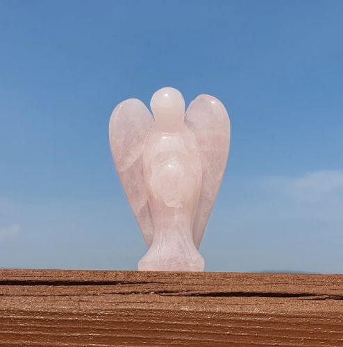 Rose Quartz Angel 8cm